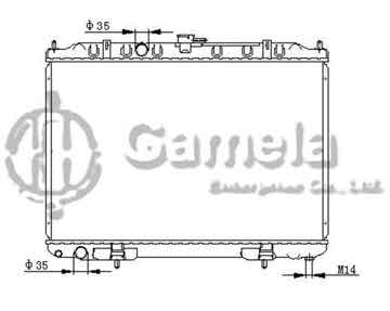 6191419087-T - Radiator for NISSAN X-TRAIL 16V/24V 2.0/2.5 01- M/T NISSENS: 68705A OEM: 214108H900