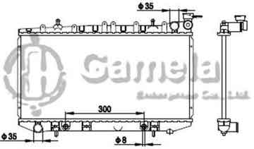 6191419104-T - Radiator for NISSAN