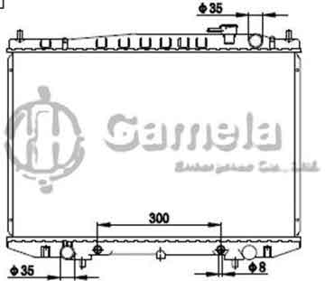 6191419118-T - Radiator for NISSAN BD22/TD27 A/T