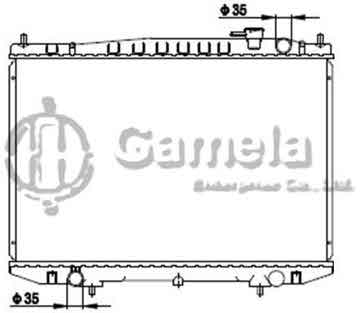 6191419119-T - Radiator for NISSAN PICK UP (D22) 98-05 M/T OEM: 214103S100