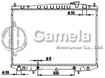 6191419120-T - Radiator for NISSAN PICK UP (D22) 98-05 A/T