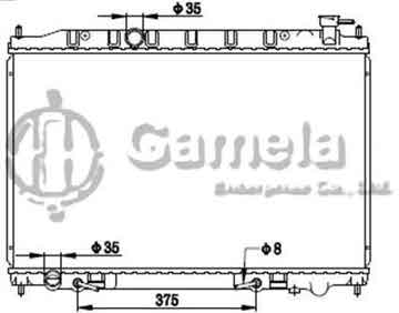 6191419129-T - Radiator for NISSAN PRESAGE U31 04- A/T OEM: 21460CB000