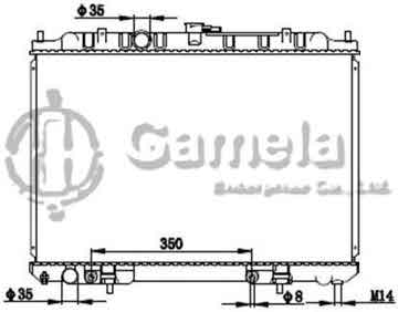 6191419165-T - Radiator for NISSAN XTRAIL A/T OEM: 21460AE100, 214608H303, 214609H300