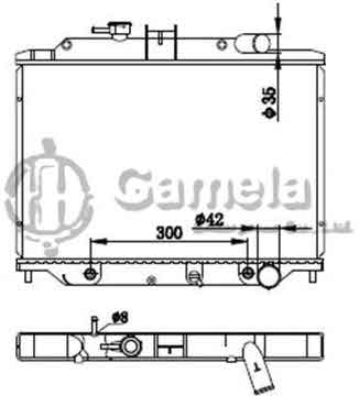 6191419177-T - Radiator for NISSAN UN VAN 2.6 06- A/T