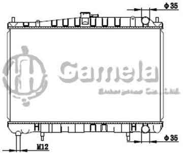 6191419180-T - Radiator for NISSAN STAGEA WGNC34 98-00 M/T OEM: 21460AA000, 21460AA007