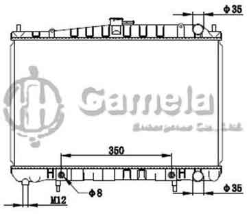 6191419182-T - Radiator for NISSAN STAGEA WGNC34 98-00 A/T OEM: 214600V500, 214600V517