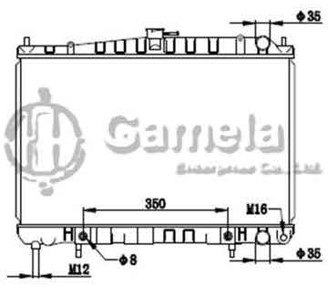 6191419186-T - Radiator for NISSAN STAGEA WGNC34 98-00 A/T OEM: 21460OV500, 21460OV517