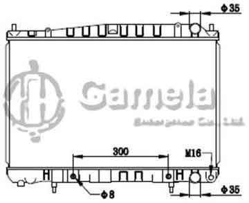 6191419191-T - Radiator for NISSAN LAUREL SC35 97-99 A/T OEM: 214606L000, 214606L010