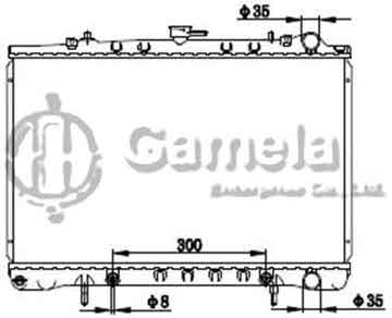 6191419217-T - Radiator for NISSAN CREW HK30/THK30/K30 95-98 A/T OEM: 2146096P00