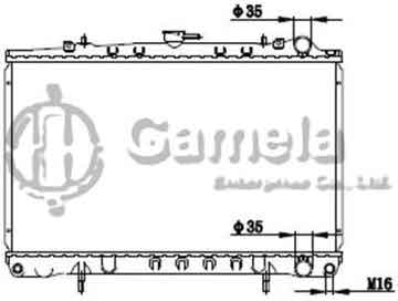 6191419224-T - Radiator for NISSAN ALTIMA C33 89-91 M/T OEM: 2146071L00