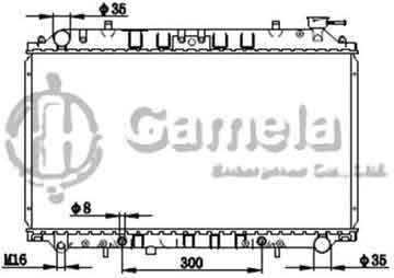 6191419229-T - Radiator for NISSAN VANETTE SELENA KBC23 91-93 A/T OEM: 214600C000, 214600C810