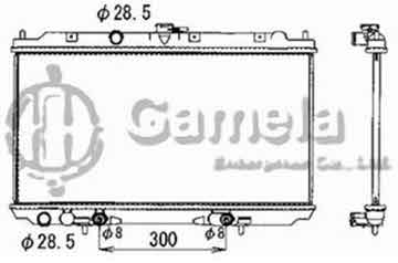 6191419245-T - Radiator for NISSAN ALMERA II/PRIMERA 00- A/T NISSENS: 67345A OEM: 21460BM700, 21460BM702, 21460AV700