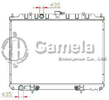 6191419253-T - Radiator for NISSAN X-TRAIL A/T OEM: 214608FL303