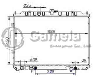 6191419255-T - Radiator for NISSAN A/T