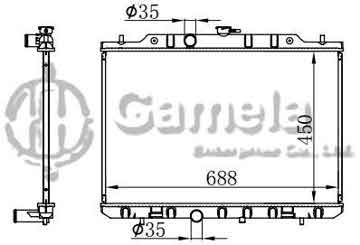 6191419259-T - Radiator for NISSAN