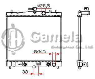 6191419261-T - Radiator for NISSAN MICRA 02 K12 A/T