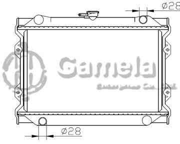 6191419267-T - Radiator for NISSAN 1400 LDV M/T