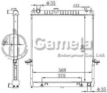 6191419269-T - Radiator for NISSAN A/T