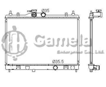 6191419273-T - Radiator for NISSAN TIIDA SC11 06- M/T OEM: 21460El000