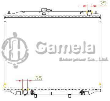 6191419274-T - Radiator for NISSAN TERRANO.02 A/T