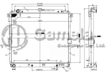 6191419277-T - Radiator for NISSAN NAVARA 05-06 A/T