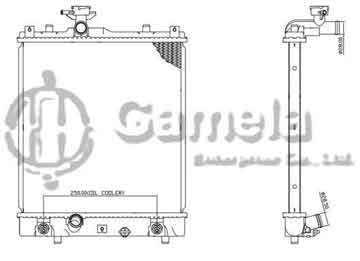 6191516033-T - Radiator for OPEL AGILA A 12V/16V 1.0/1.3 2002- A/T