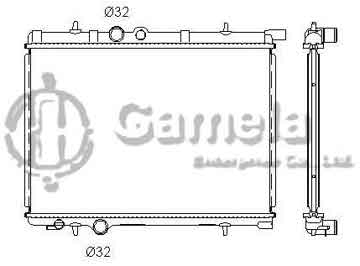 6191607002-T - Radiator for PEUGEOT 206 1.4 /1.9/2.0 98- M/T NISSENS: 63706A OEM: 1330H6, 133053, 1331KE, 133314, 1330N5, 132322