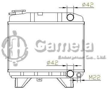 6191607006-T - Radiator for PEUGEOT 504(68-)1.8/2.0 G XM7 M/T NISSENS: 63470 OEM: 1300B0