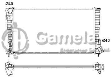 6191607009-T - Radiator for PEUGEOT 306/PARTNERD 1.8/1.9/2.0 93-02 M/T NISSENS: 61315 OEM: 133041, 1331ZT, 1331EQ, 1330C9, 133055, 1331CW