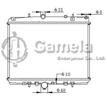 6191607011-T - Radiator for PEUGEOT 406 / 60716V/Hdi 2.0i 95- M/T NISSENS: 63705A OEM: 133063, 1330A0, 1331FT