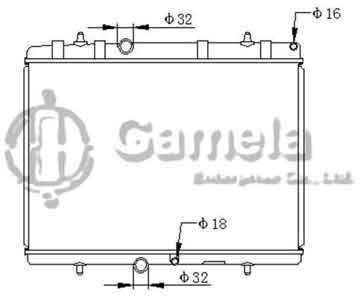 6191607015-T - Radiator for PEUGEOT 307 2.0 00- M/T NISSENS: 63689A OEM: 1330G9, 133321, 133322, 1330A2, 1330E0, 1330G8