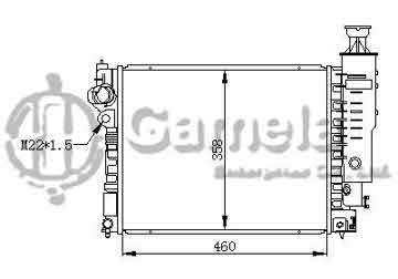 6191607020-T - Radiator for PEUGEOT 405 1.4 92 M/T NISSENS: 63524 OEM: 1301E6, 1331RK