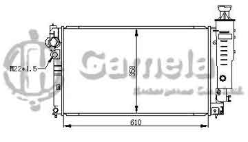 6191607024-T - Radiator for PEUGEOT M/T NISSENS: 63514 OEM: 1301G7, 1301G9