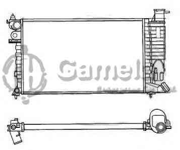 6191607029-T - Radiator for PEUGEOT 306/306 HATCHBACK 1.8/1.9 93-01 M/T OEM: 1331X2, 1301JX, 9619398080, 1301X3, 1301W8, 1301S2, 1301JV, 1301JY