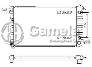 6191620013-T - Radiator for PONTIAC BONNEVILLE V6 3.8 86-93 A/T OEM: 3091022, 3091023, 3091024 DPI: 921