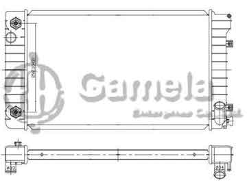 6191620031-T - Radiator for PONTIAC SUNBIRD V6 3.1 91-94 A/T NISSENS: 60927A OEM: 52451177, 52451179, 52451176, 52451180, 52451643 DPI: 768