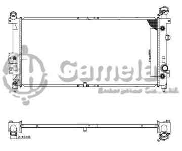 6191620050-T - Radiator for PONTIAC AZTEK/ MONTANA V6 3.4/3.5 01-06 A/T OEM: 10310317 DPI: 2562