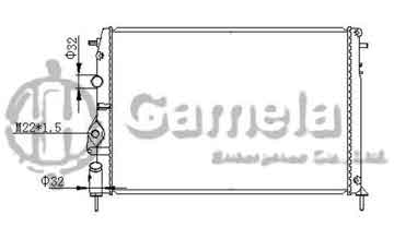 6191814001-T - Radiator for RENAULT MEGANE / MEGANE SCENIC 16V/Tdi 1.4/1.6/1.9/2.0i 95-03 M/T NISSENS: 63896A OEM: 7700425842, 8200189286, 7711135327