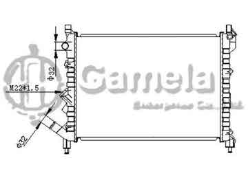 6191814020-T - Radiator for RENAULT ESPACE / LAGUNA 16V1.8/2.0i 93-02 M/T NISSENS: 63832 OEM: 7701038237, 7701499549