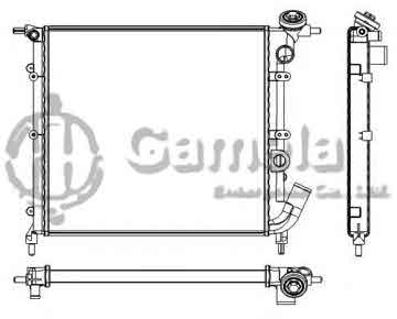 6191814026-T - Radiator for RENAULT EXPRESS BOX/CLIO/ R19 1.1/1.2/1.4 85-98 M/T NISSENS: 63929 OEM: 7700784037, 7700805486