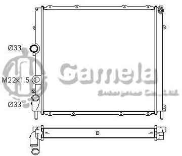 6191814027-T - Radiator for RENAULT KANGOO1.5DCi/1.9D1998-2002 M/T NISSENS: 63854A OEM: 7700312858