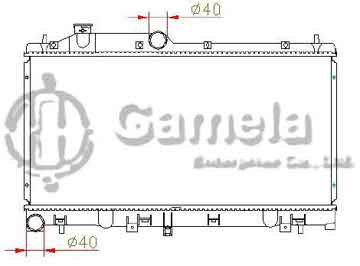 6191902001-T - Radiator for SUBARU LEGACY /OUTBACK H4 2.50 05-07 M/T OEM: 45111AG011 DPI: 13091