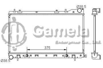 6191902005-T - Radiator for SUBARU FORESTER H4 2.5 04-05 A/T NISSENS: 67712 OEM: 45111SA010, 45111SA021, 45111SA150, 45111SA020 DPI: 2812