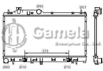 6191902030-T - Radiator for SUBARU LEGACY /OUTBACK H4 2.50 5-07 A/T OEM: 45111AG02A DPI: 13092