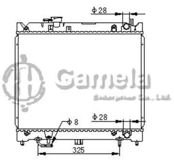 6191926010-T - Radiator for SUZUKI SIDEKICK / GEO TRACKER L4 1.6 89-98 A/T OEM: 1770061A00, 1770061A20 DPI: 1118AT