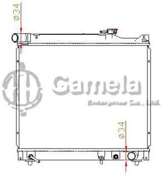 6191926034-T - Radiator for SUZUKI GRAND VITARA 2.0oTD 97 A/T