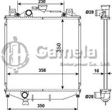 6191926039-T - Radiator for SUZUKI SWIFT II HA/TCHBACK 1.0 89-04 M/T NISSENS: 611001 OEM: 1770060B22, 1770060820