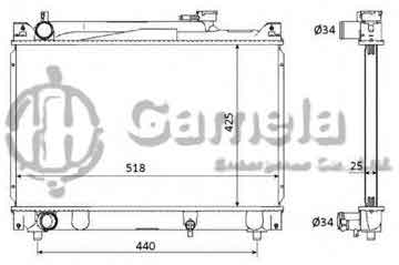 6191926041-T - Radiator for SUZUKI ESCUDO 94-03 M/T OEM: 1770077E20, 1A5315200