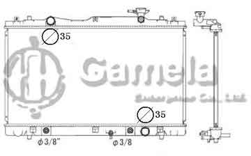 6191926047-T - Radiator for SUZUKI KIZASHI 2.4L I4 10-11 A/T DPI: 13250