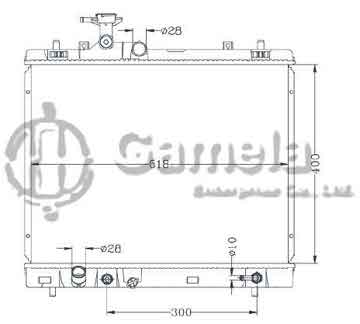 6191926055-T - Radiator for SUZUKI TIGER 2012 A/T